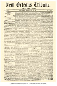 The New Orleans Tribune inaugual issue, 1864
